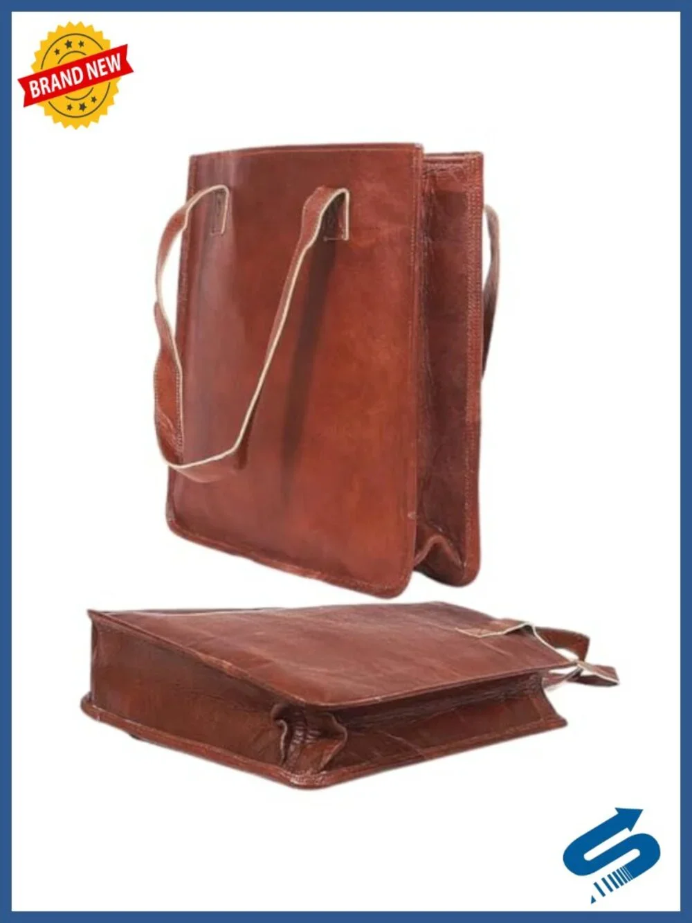 Genuine Leather Handcrafted Tote Bag Women Shoulder Shopper Work Travel
